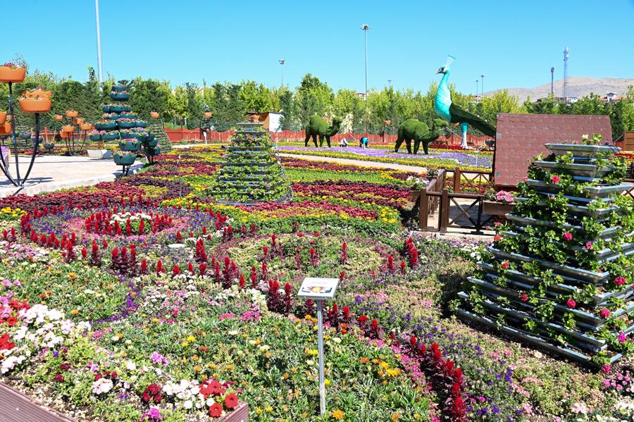 Türkiye'de daha büyüğü yok! Selçuklu Çiçek Bahçesi yeniden kapılarını açtı 20